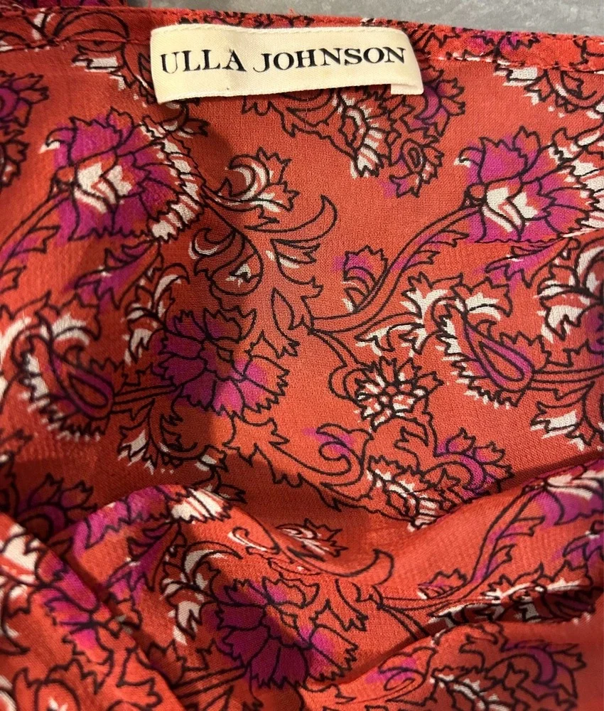 Ulla Johnson Noelle Silk Dress in Ruby - Picture 7 of 10